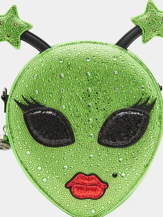 Betsey Johnson Handbags - Betsey Johnson Exclusive Kitsch Lightup Out Of Your Orbit Bag Green Alien NWT